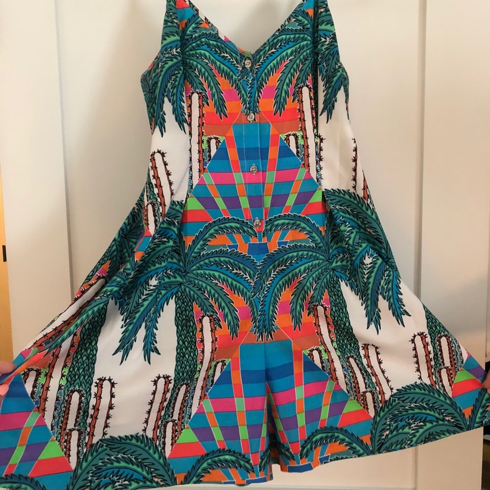 MARA HOFFMAN multicolor mirage print romper! - Picture 2 of 4